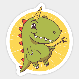 T-Rex unicorn gift idea Sticker